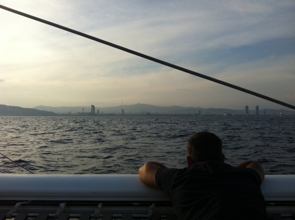 Barcelone vue de catamaran